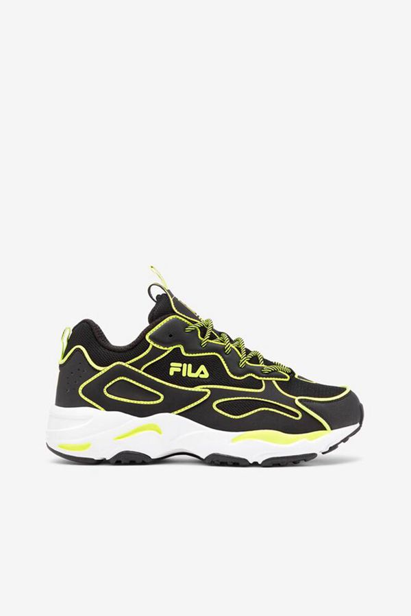 Fila Ray Tracer Neon Women's Sneakers - Black,NZ 890-86751